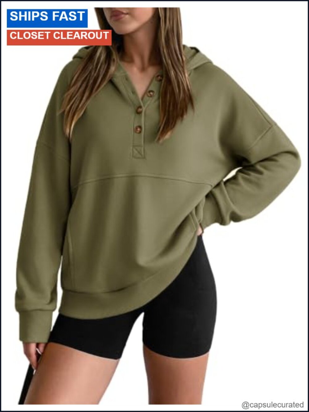 Womens Button Down Hoodie Sweatshirt Casual Fall Pullover Long Sleeve